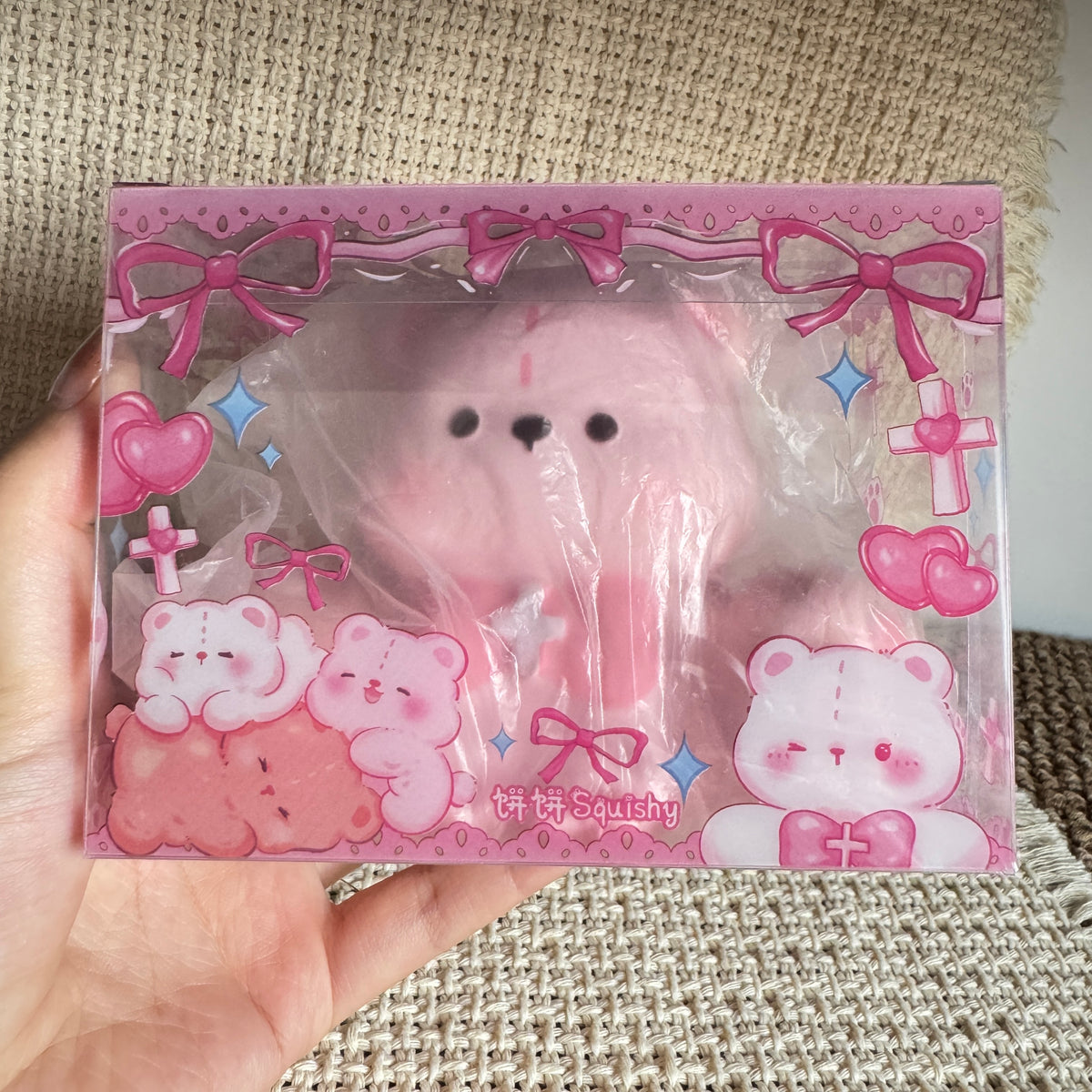 Pink Teddy Bear Slow Rise Squishy