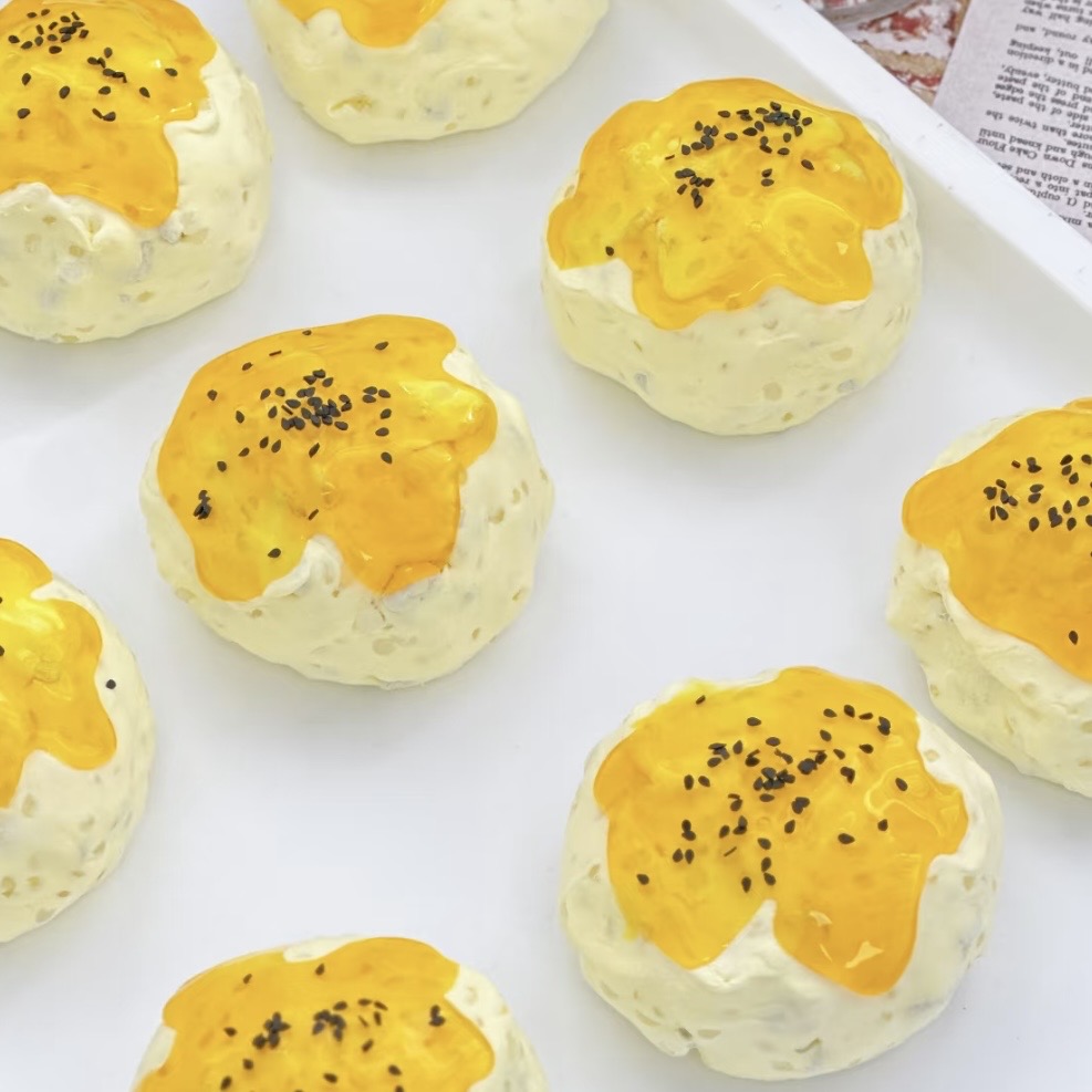 Egg Yolk Pastry Handmade Stress Ball