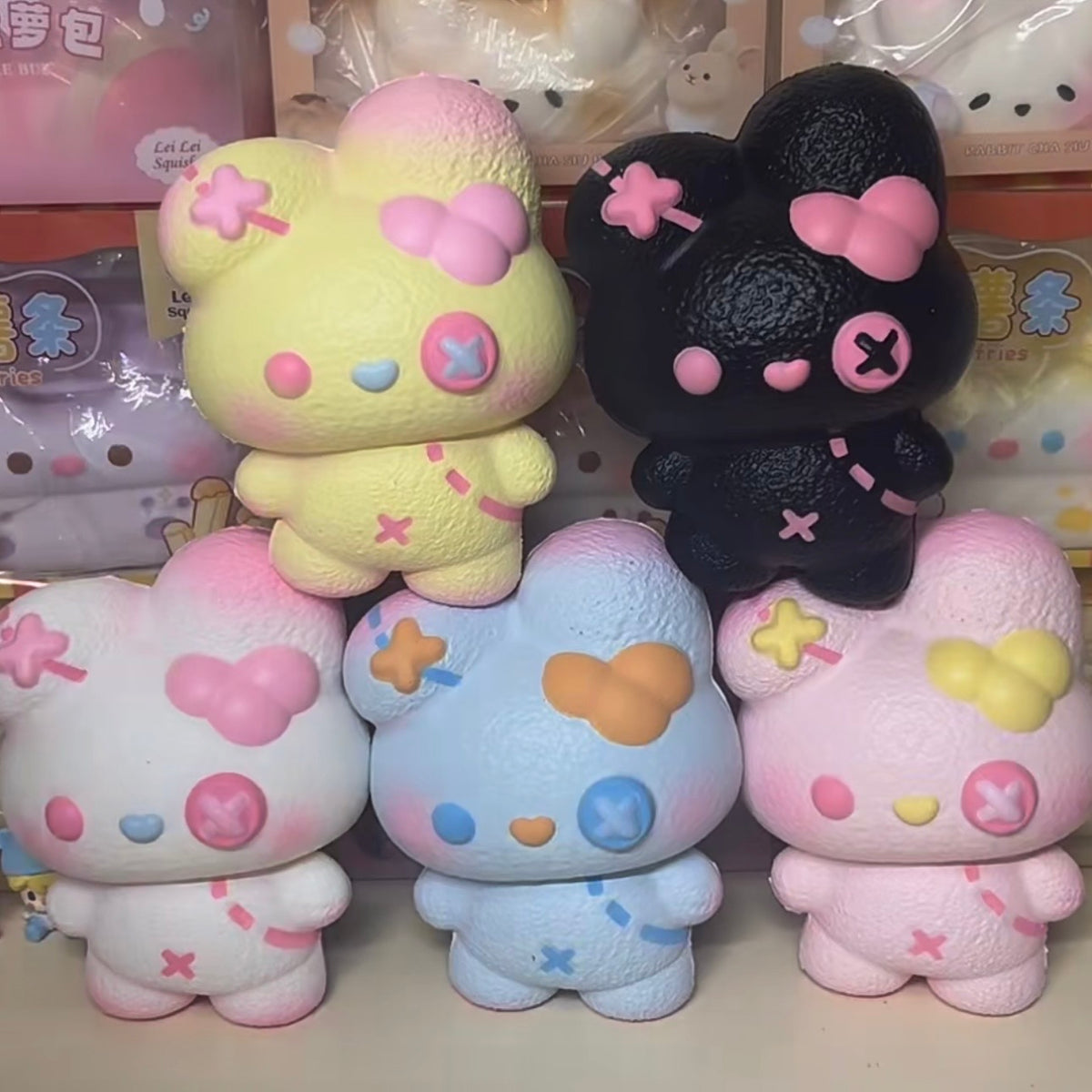 Patchwork Bunny Slow Rise Squishy