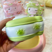 Kitten Fish Cookie Slow Rise Squishy