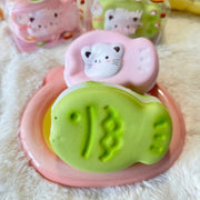 Kitten Fish Cookie Slow Rise Squishy