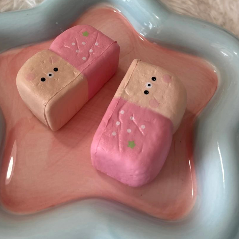 Strawberry Bear Double Set Slow Rise Squishy