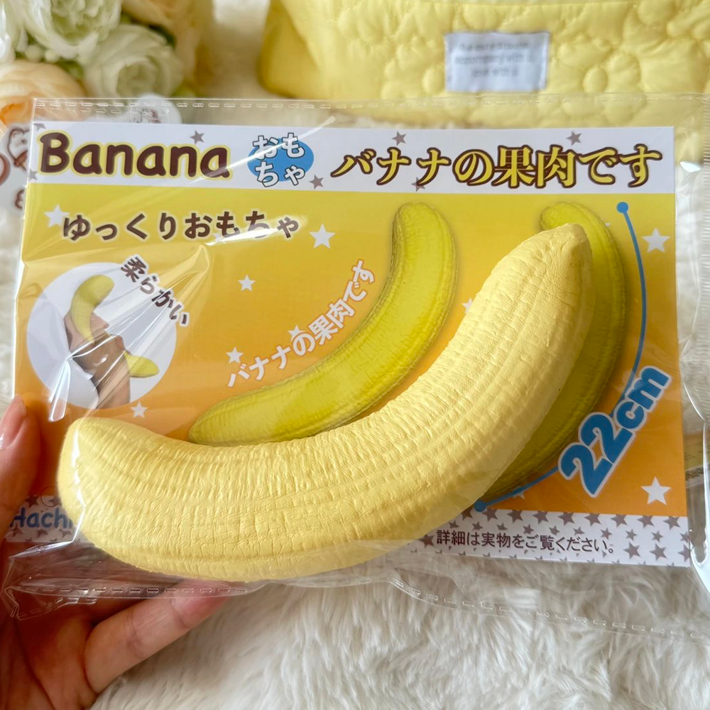 Hachimi Banana Chunk Slow Rise Squishy