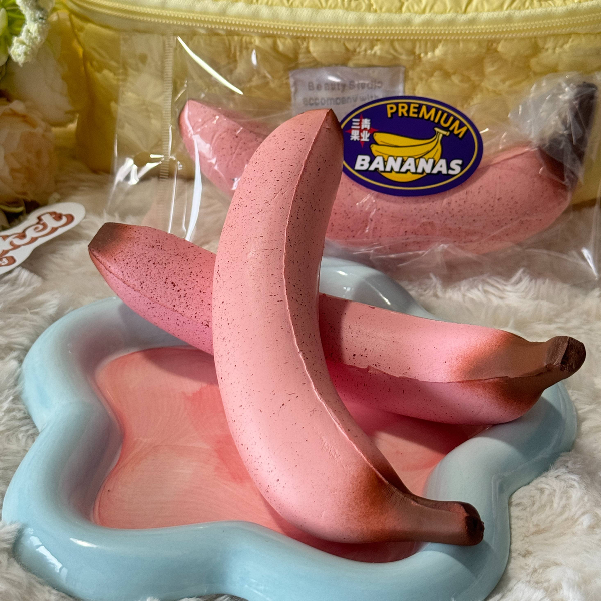 Pink Banana Slow Rise Squishy