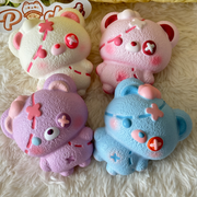 Patchwork Bear Slow Rise Squishy