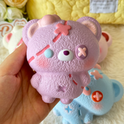 Patchwork Bear Slow Rise Squishy