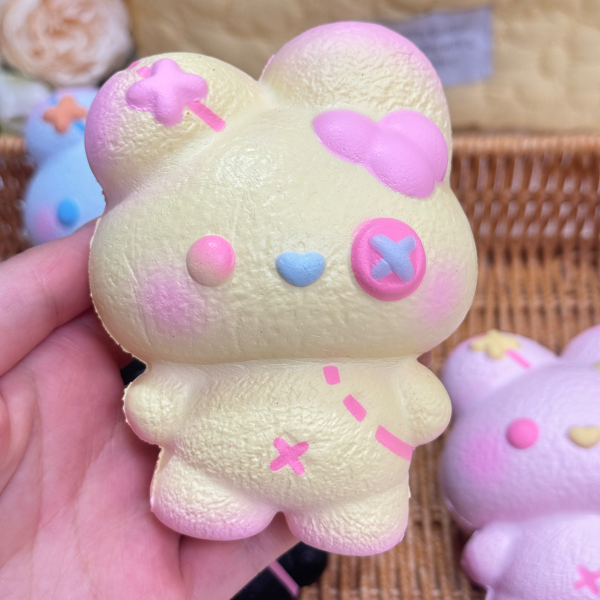 Patchwork Bunny Slow Rise Squishy