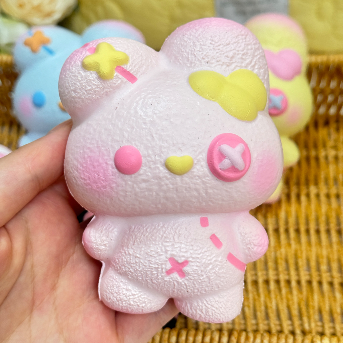 Patchwork Bunny Slow Rise Squishy