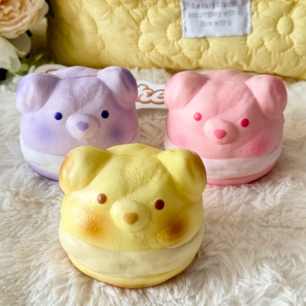 Bear Cream Puff Slow Rise Squishy