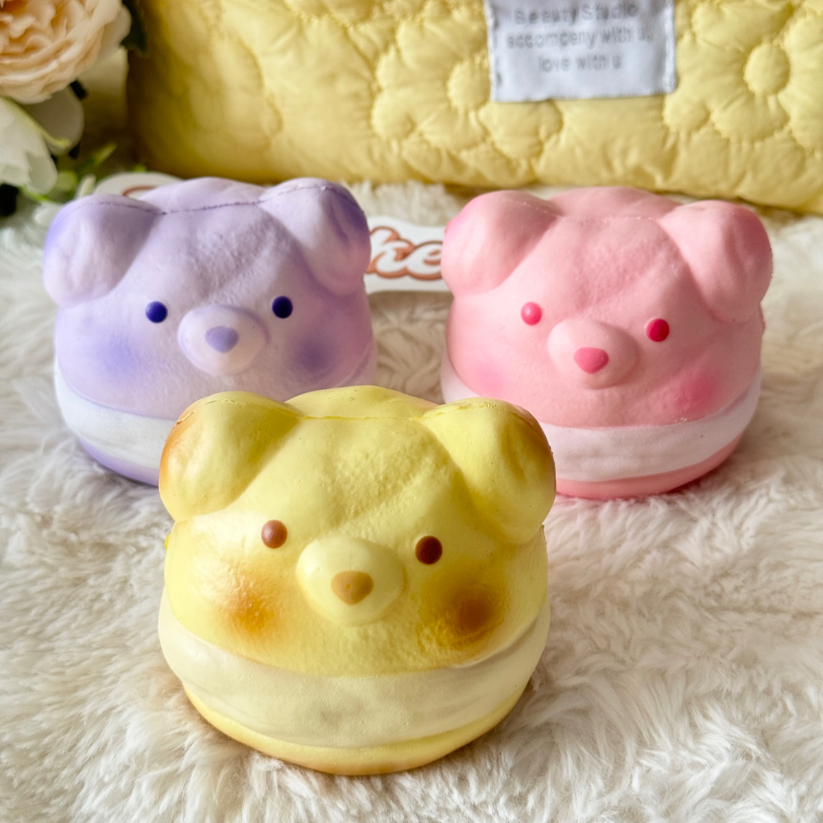 Bear Cream Puff Slow Rise Squishy