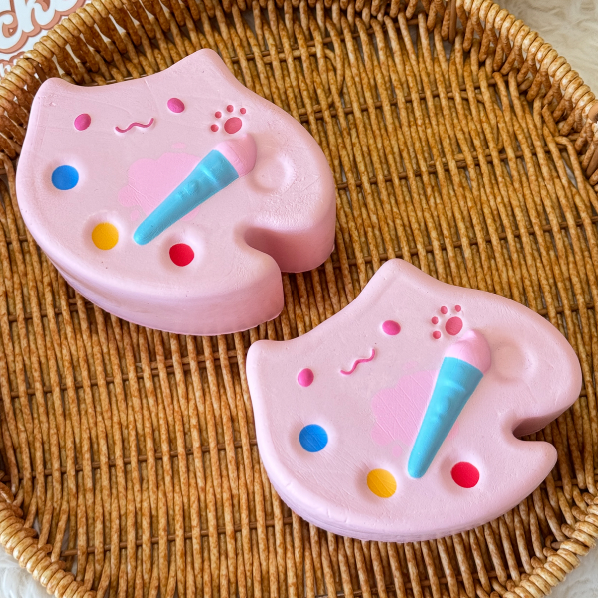 Kitten Art Plate Slow Rise Squishy