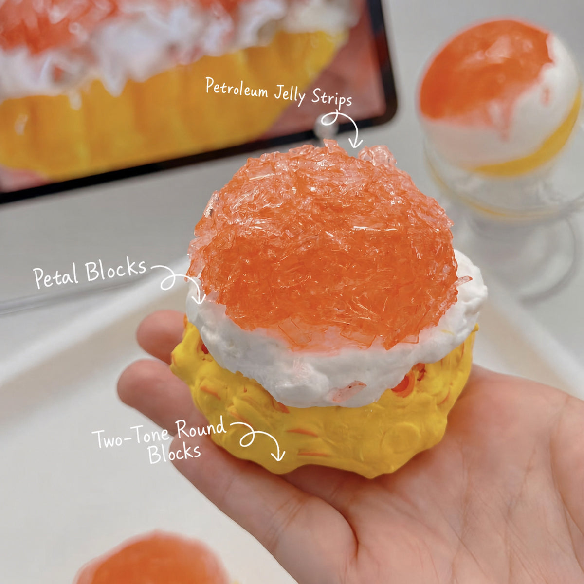 Mango Pomelo Sago Handmade Stress Ball