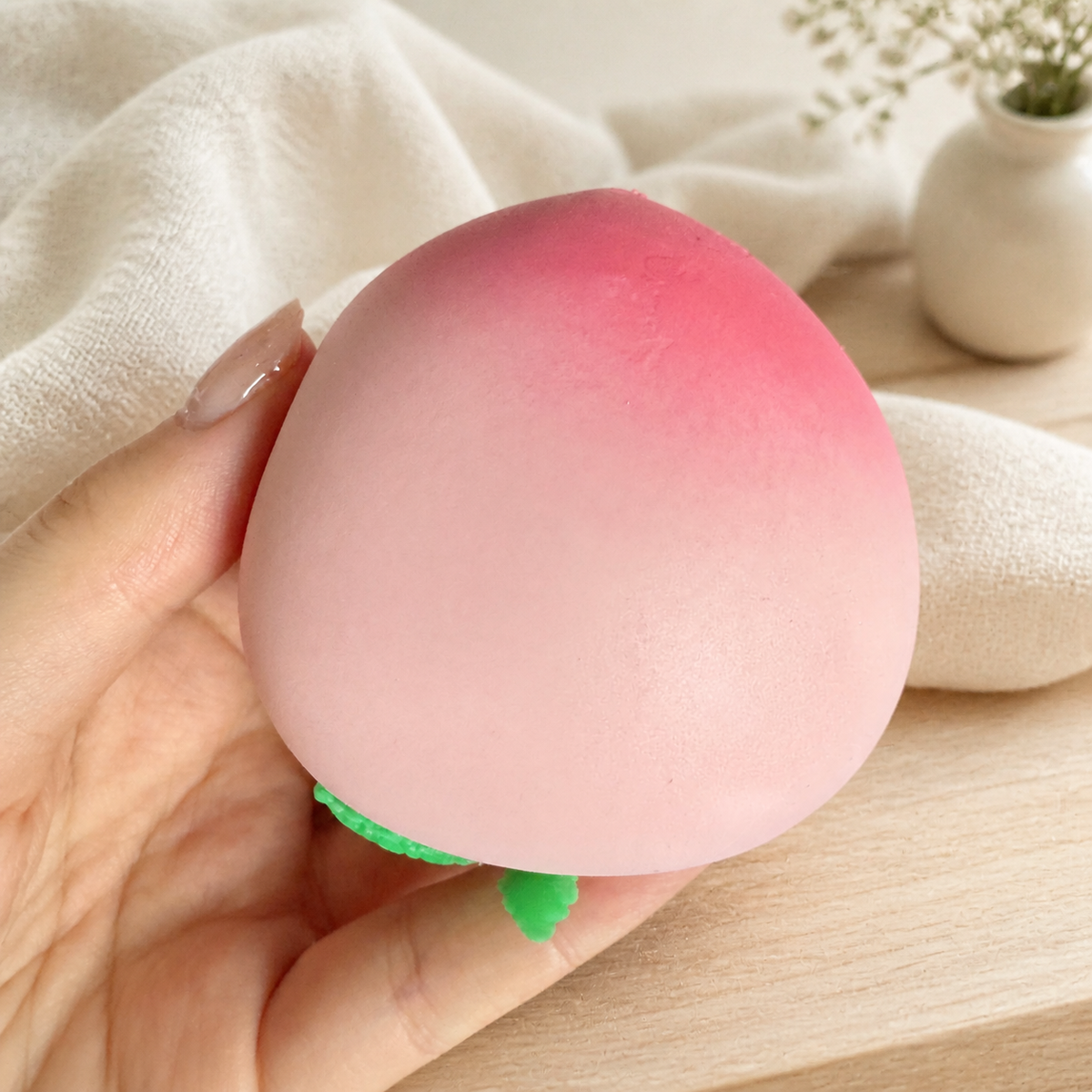 Peach Handmade Stress Ball