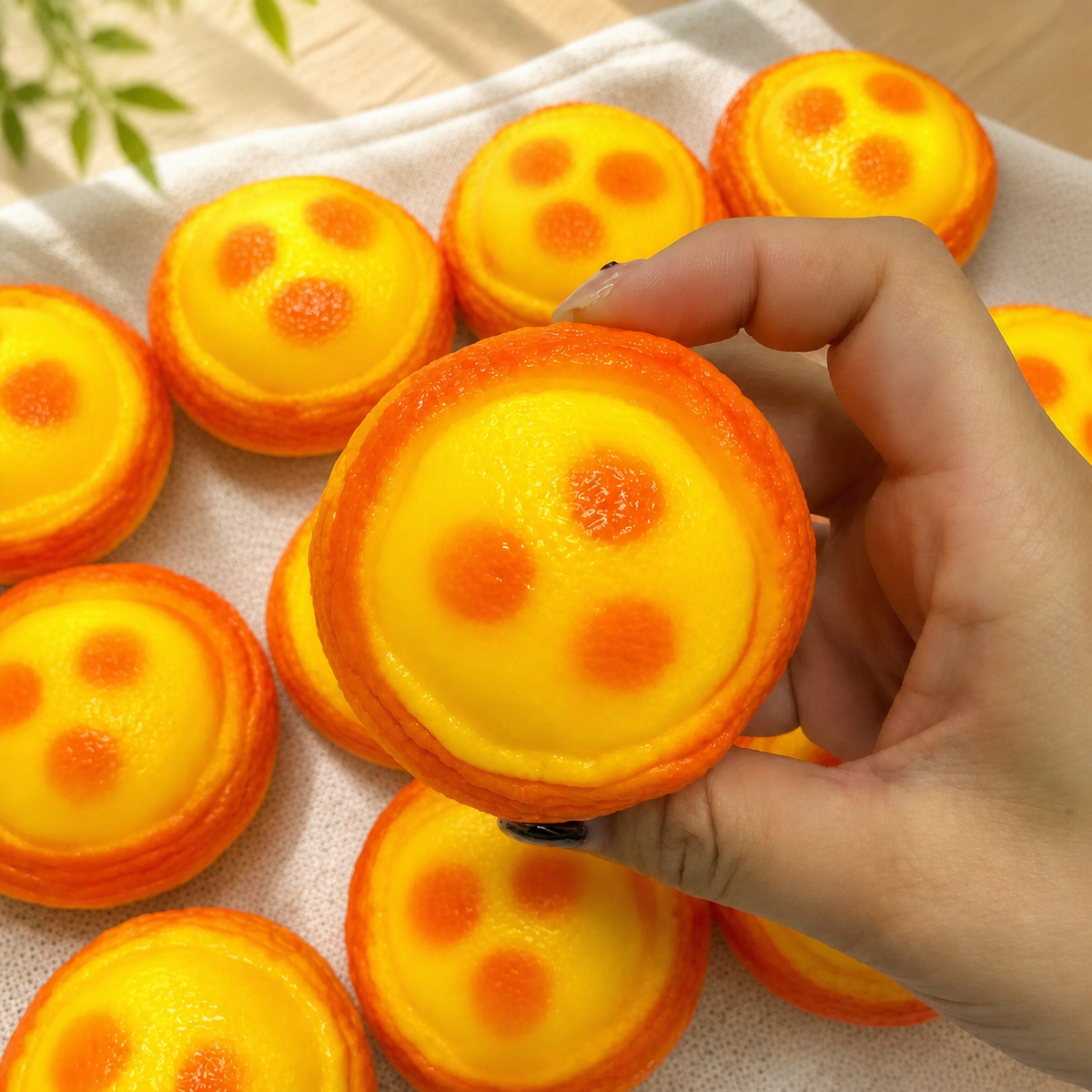 Crunchy Egg Tart Handmade Stress Ball