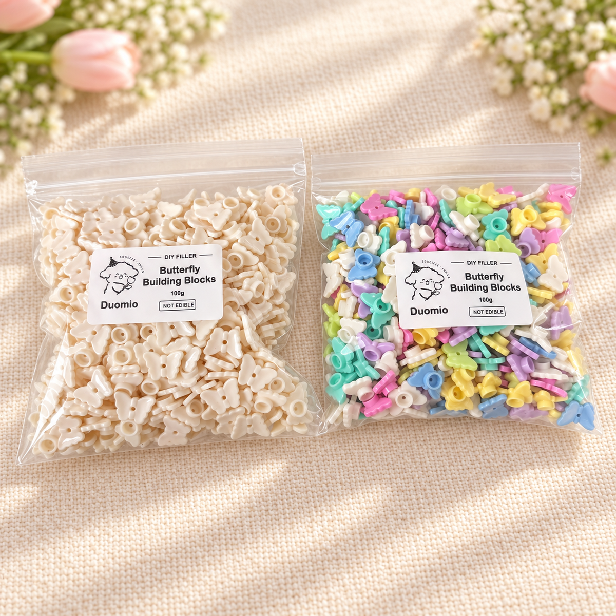 Butterfly Building Blocks - Crunchy Filler for Handmade Ball