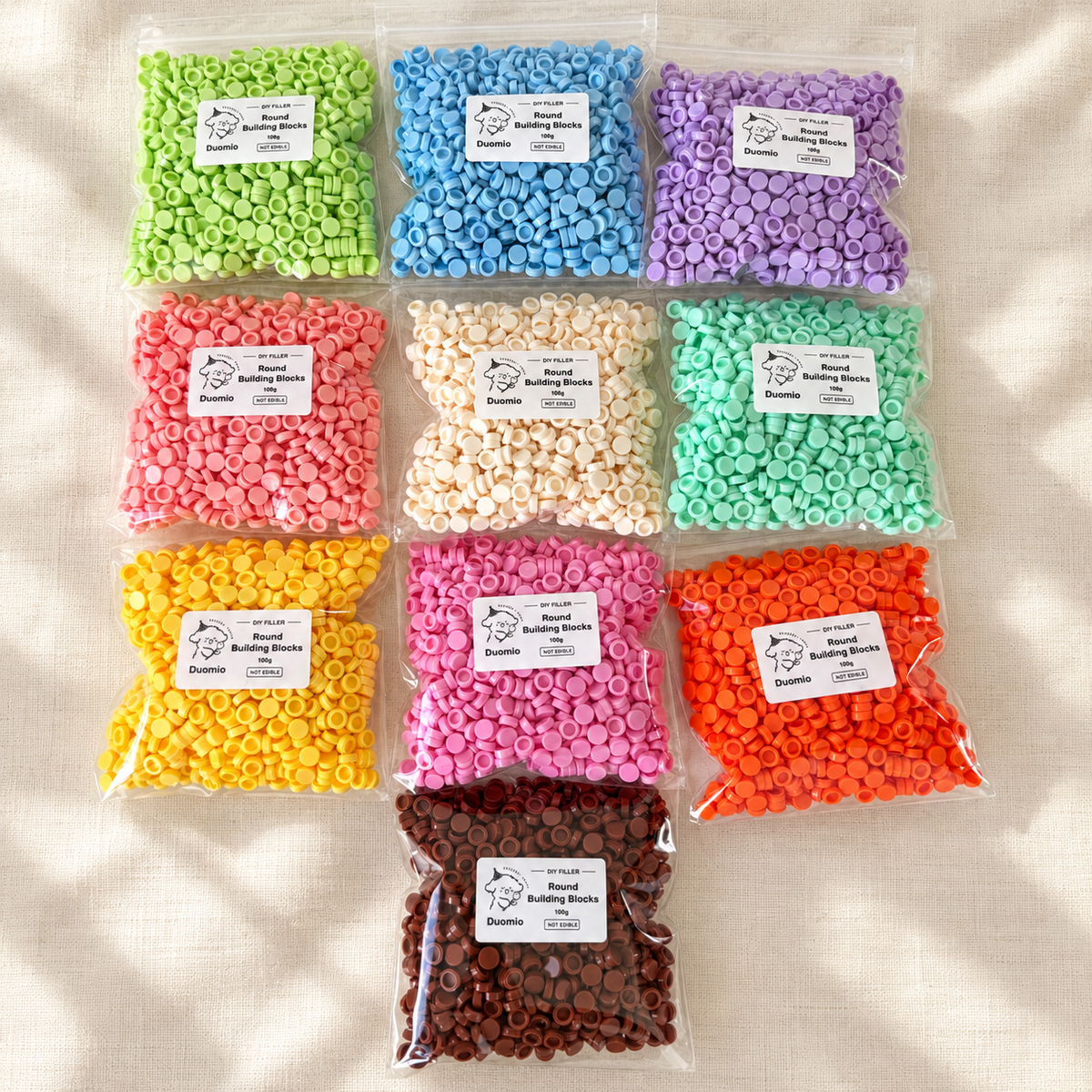Round Building Blocks - Crunchy Filler for Handmade Ball