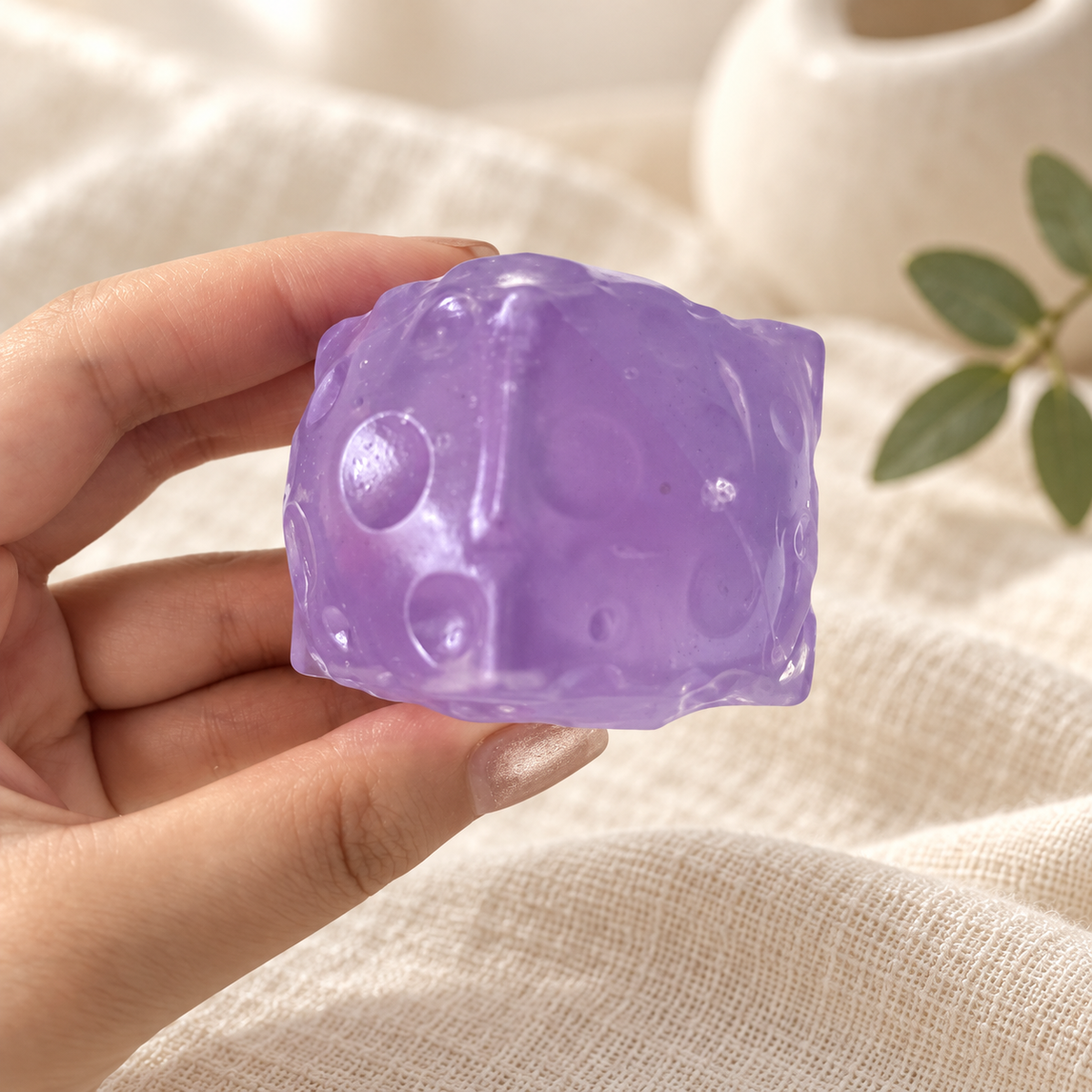 Mini Candy Cheese Cube Handmade Stress Ball
