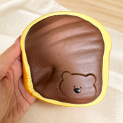 Chocolate Bear Toast Slow Rise Squishy
