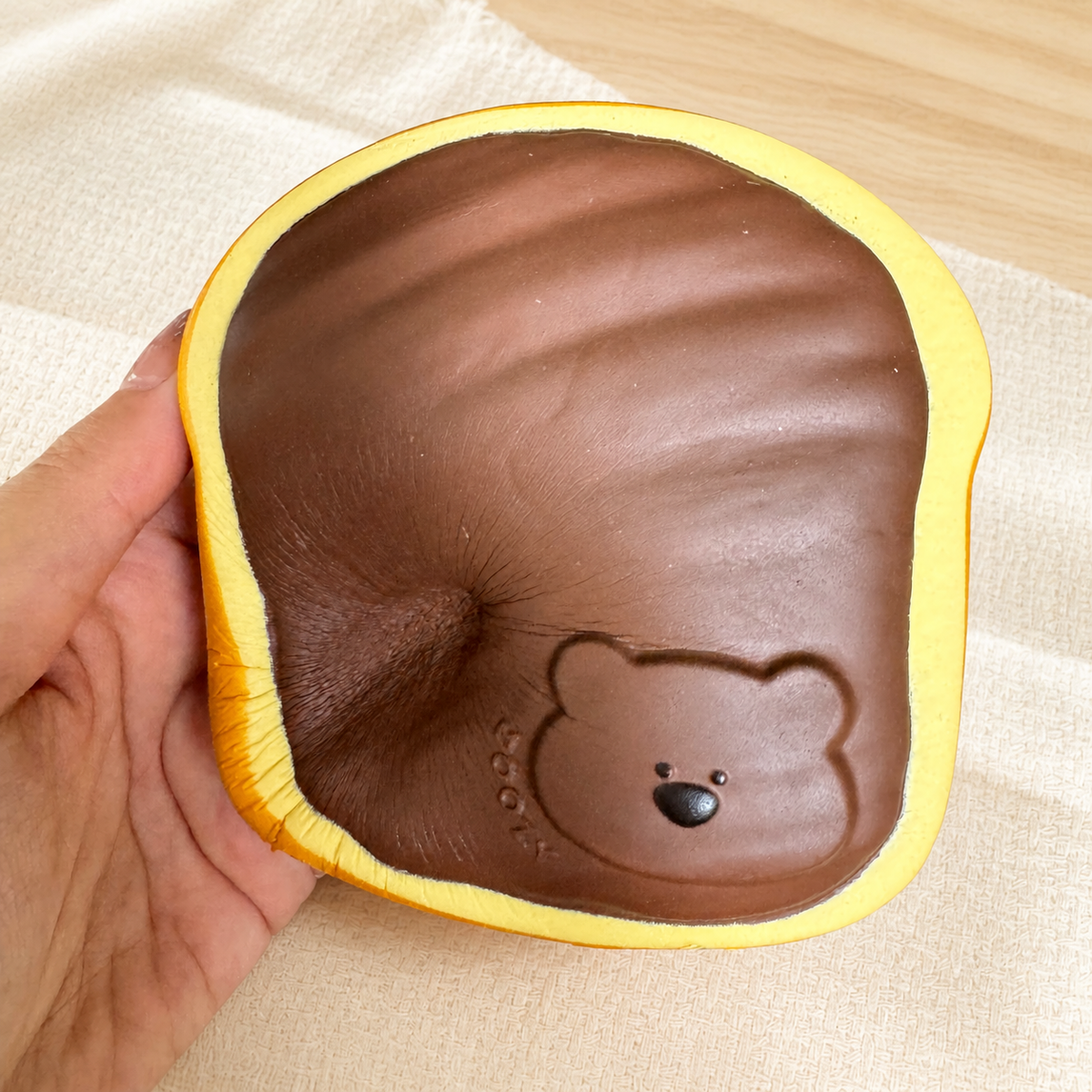 Chocolate Bear Toast Slow Rise Squishy
