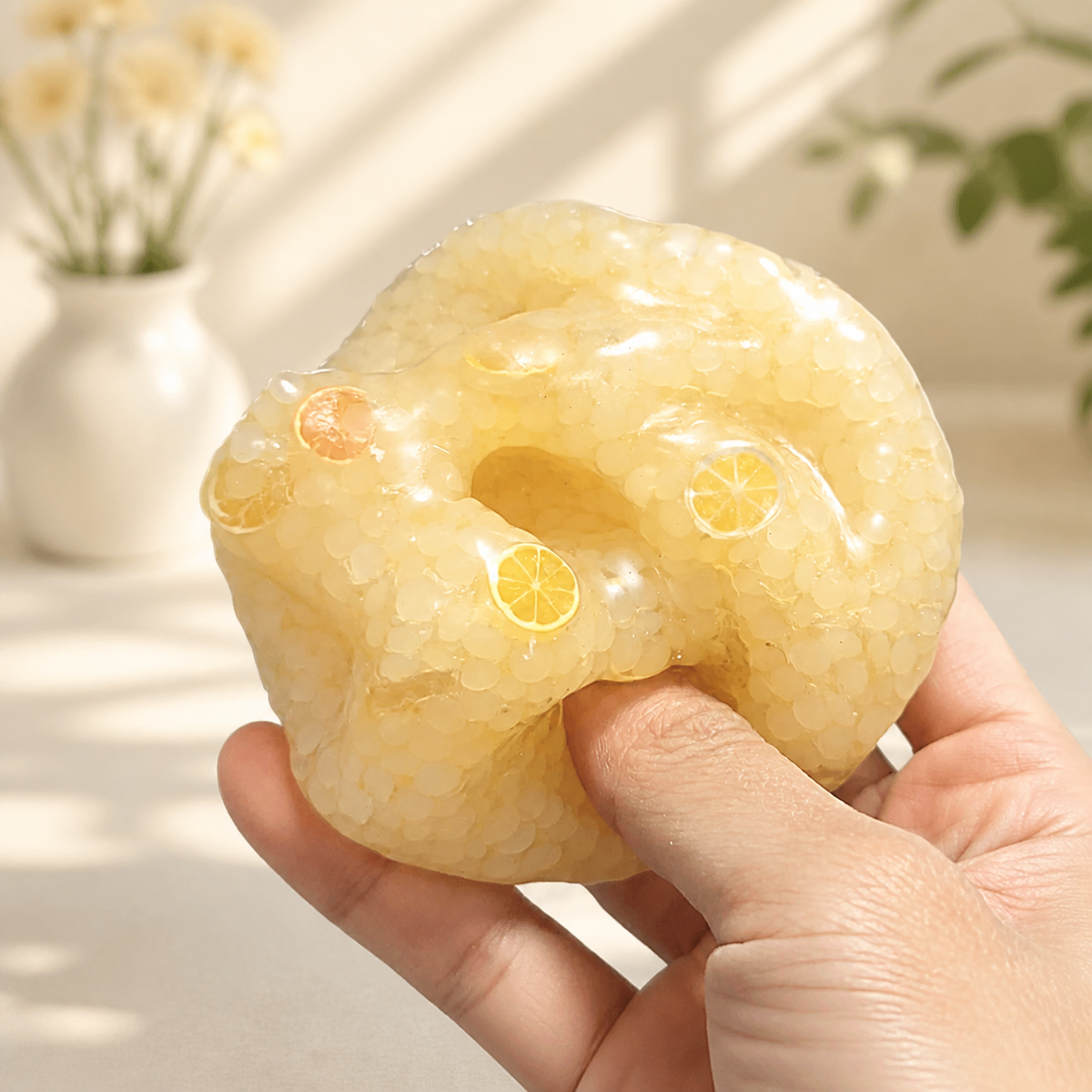 Glutinous Rice Orange Handmade Stress Ball