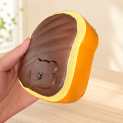 Chocolate Bear Toast Slow Rise Squishy