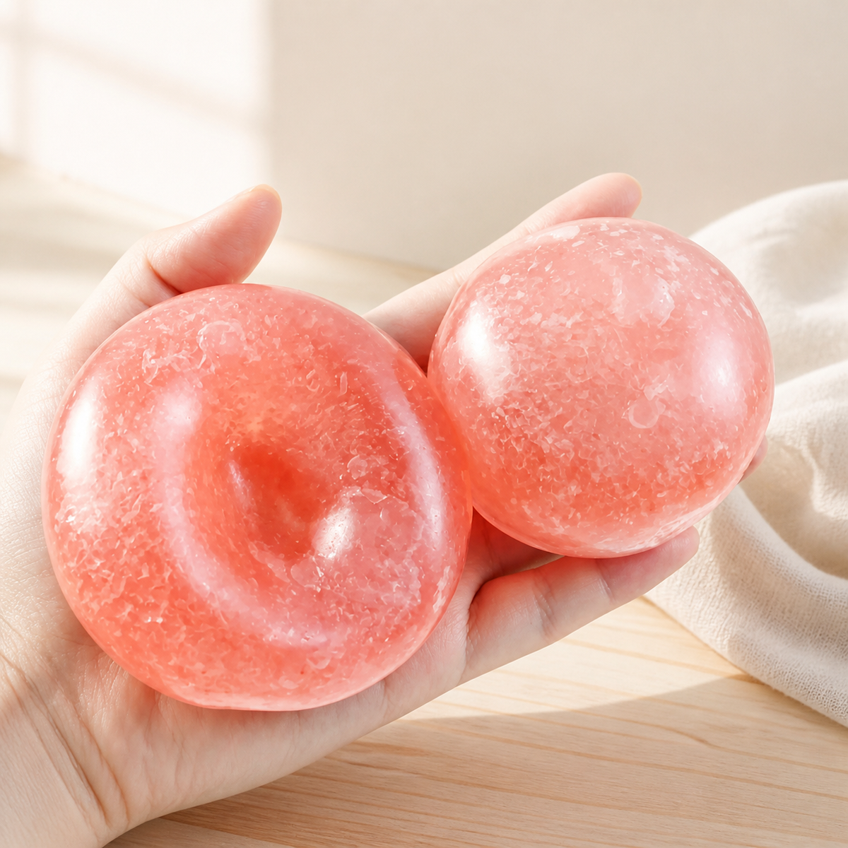 Peach Smoothie Handmade Stress Ball