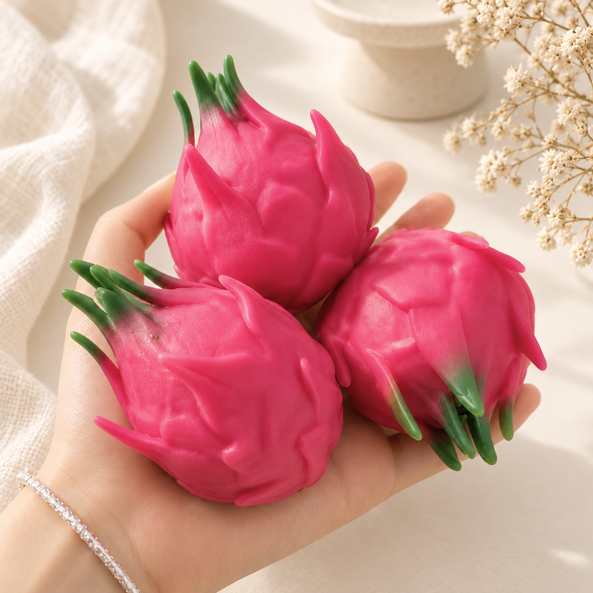 Crunchy Dragon Fruit Handmade Stress Ball