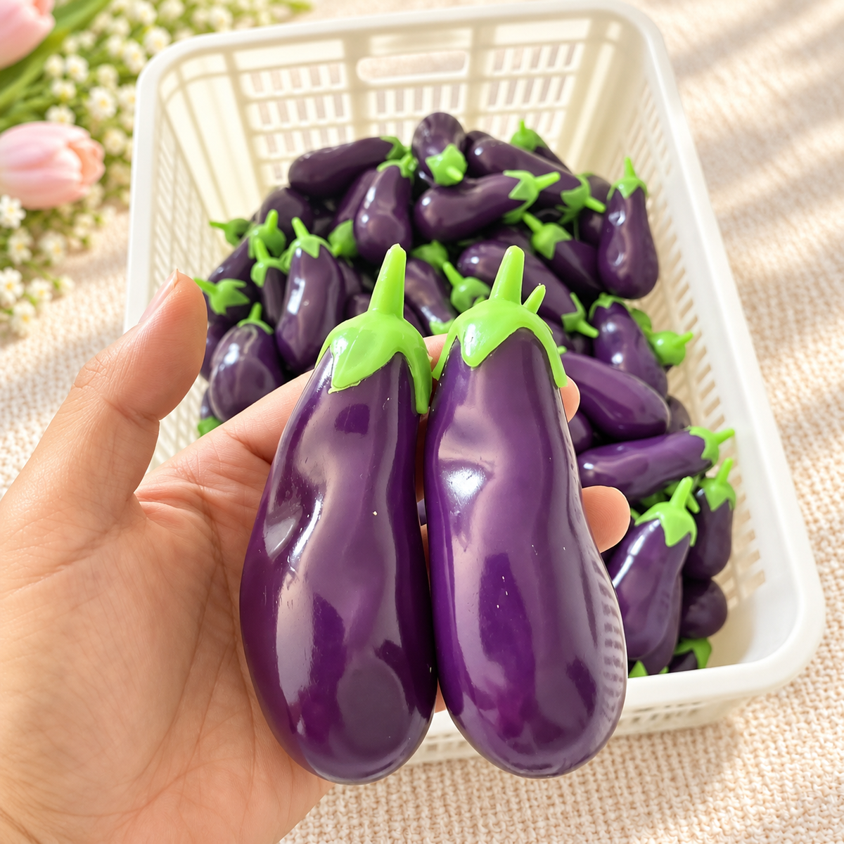 Eggplant Vaseline-Feel Handmade Ball