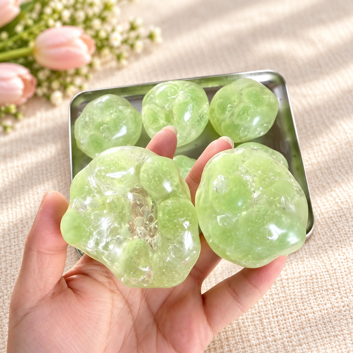 Green Grape Sugar Handmade Stress Ball