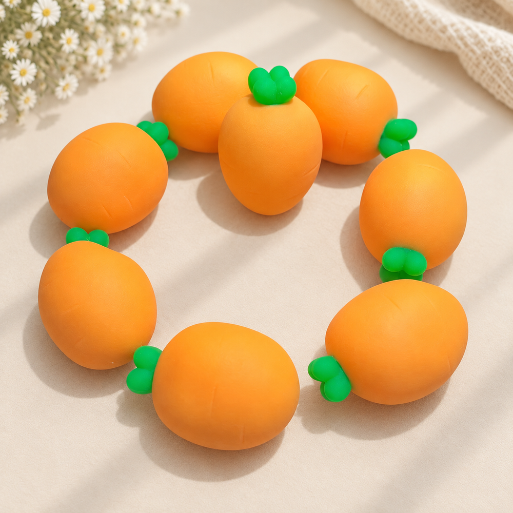 Crunchy Carrot Handmade Stress Ball