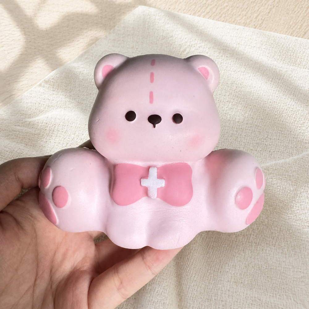 Pink Teddy Bear Slow Rise Squishy
