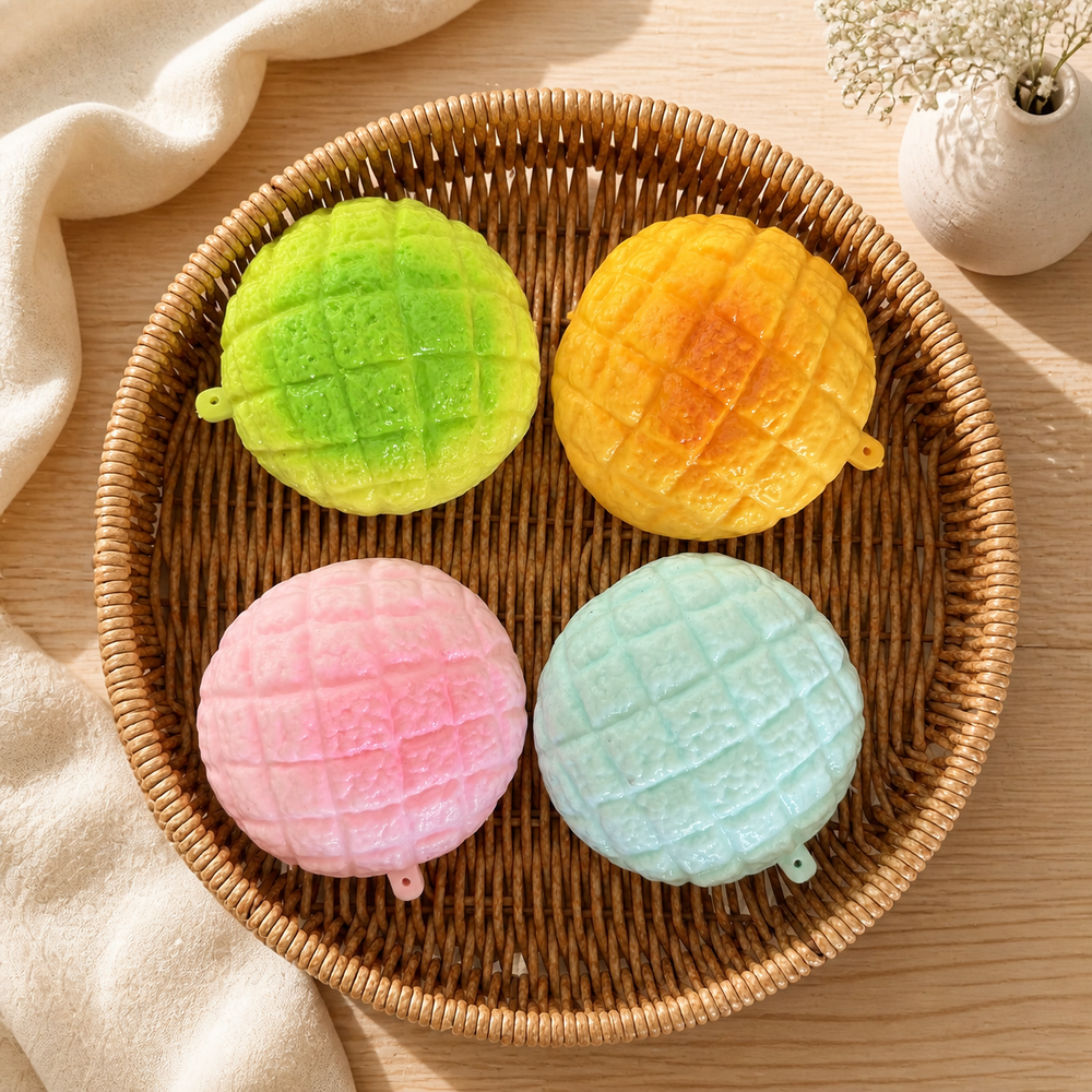 Crunchy Pineapple Bun Handmade Stress Ball