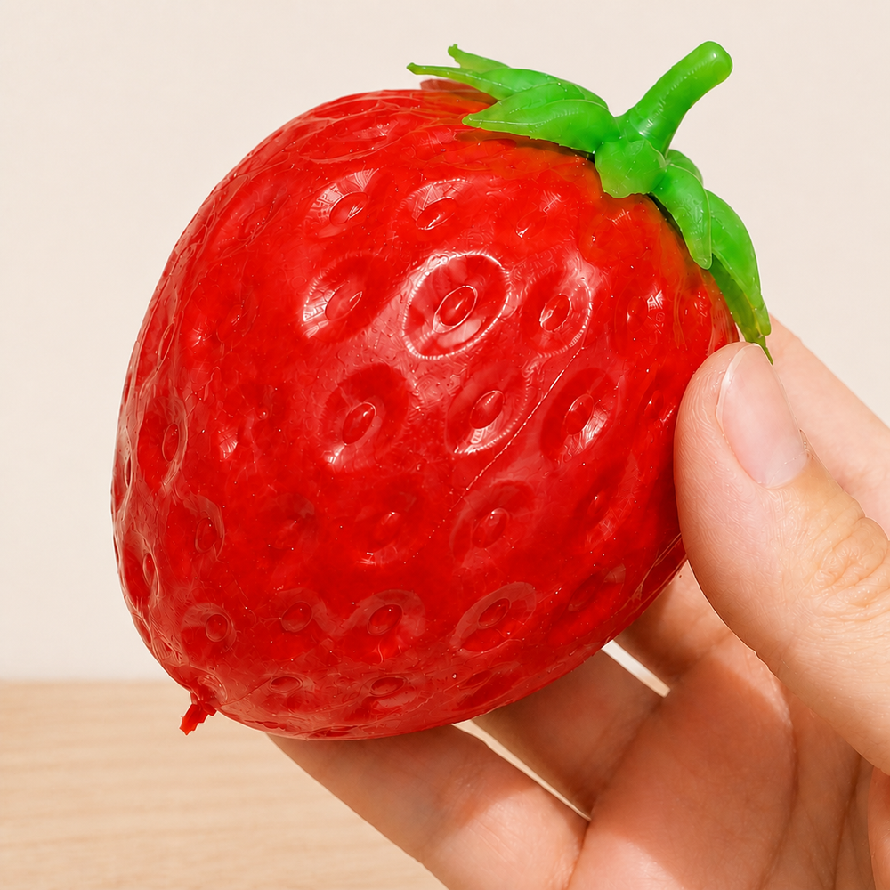 Crunchy Strawberry Handmade Stress Ball