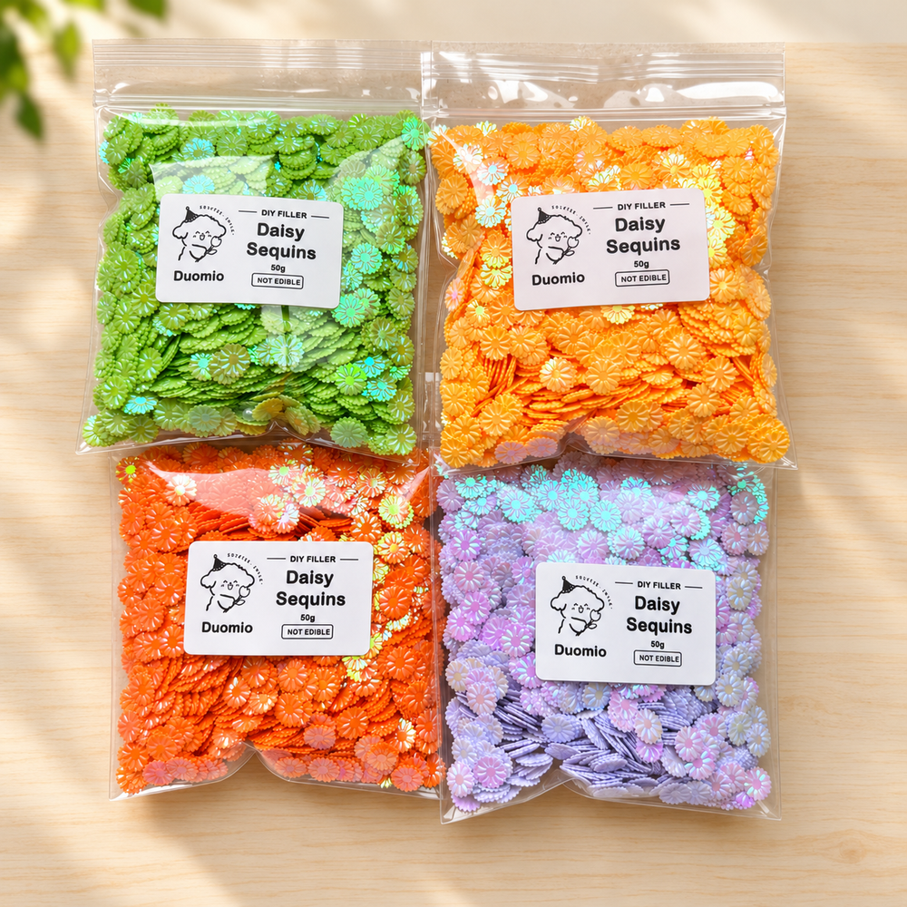 Daisy Sequin Filler -Crunchy Filling for Handmade Ball