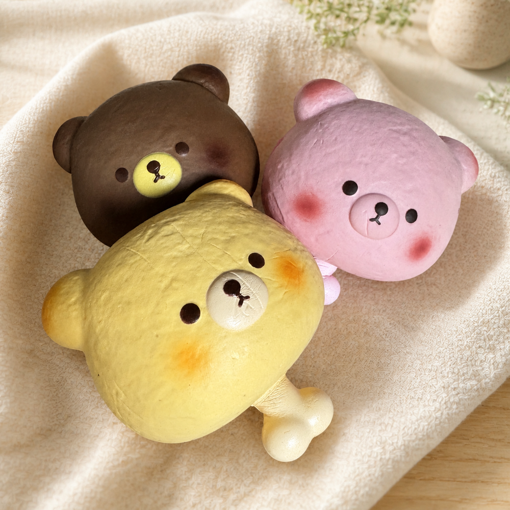 Bear Bread Slow Rise Squishy
