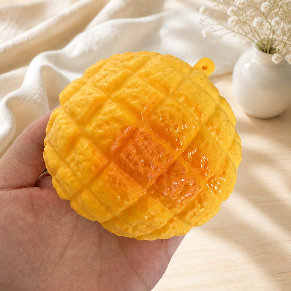 Crunchy Pineapple Bun Handmade Stress Ball