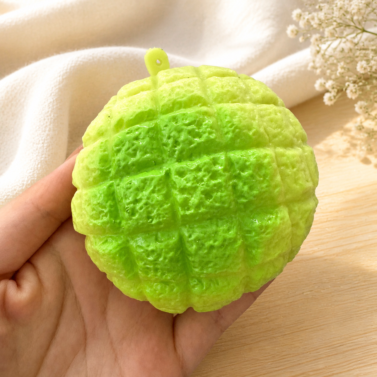 Crunchy Pineapple Bun Handmade Stress Ball