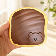 Chocolate Bear Toast Slow Rise Squishy